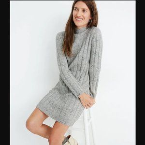 Madewell Donegal Rolled Mockneck Sweater Dress
